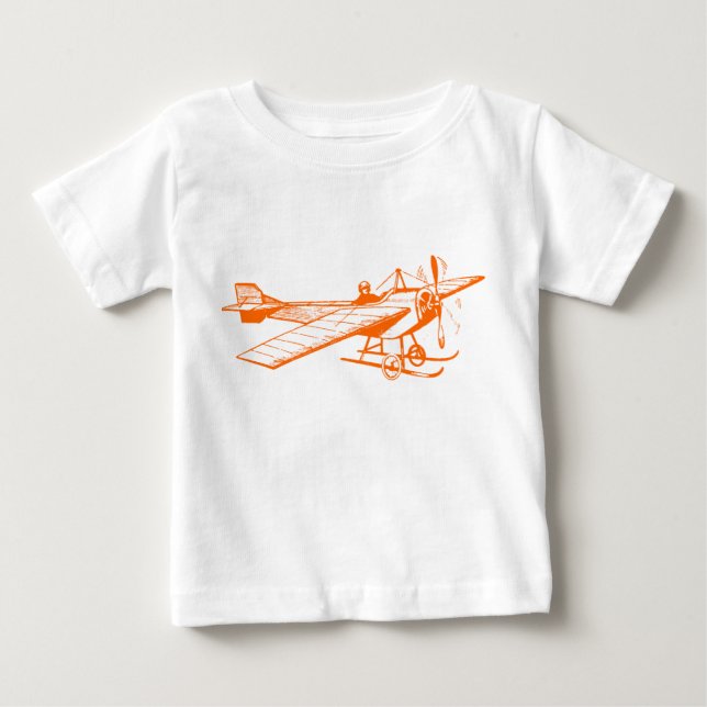 Vintage Monoplane - Orange Baby T-Shirt (Front)