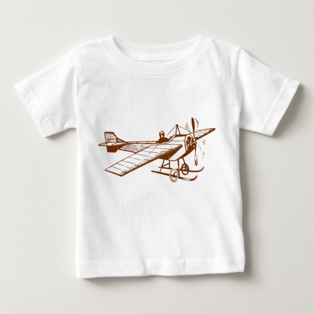 Vintage Monoplane - Walnut Baby T-Shirt (Front)