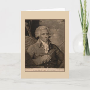 Vintage Monsieur de St. George Fencing Note Card