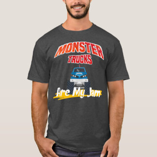 Vintage Monster Truck are My Jam funny Truck Boys T-Shirt