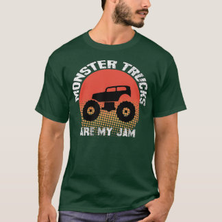 Vintage Monster Truck are My Jam funny Truck Boys T-Shirt