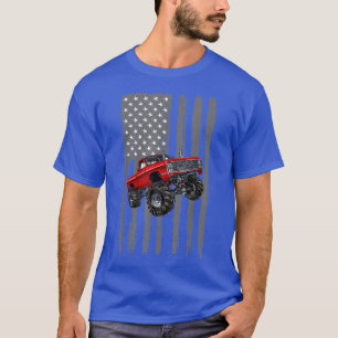 Vintage Monster Trucks Are My Jam Retro Sunset Men T-Shirt