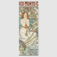 Vintage Mont-Carlo Poster by Alphonse Mucha 