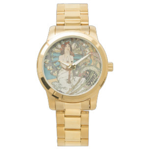 Vintage Mont-Carlo Poster by Alphonse Mucha Watch