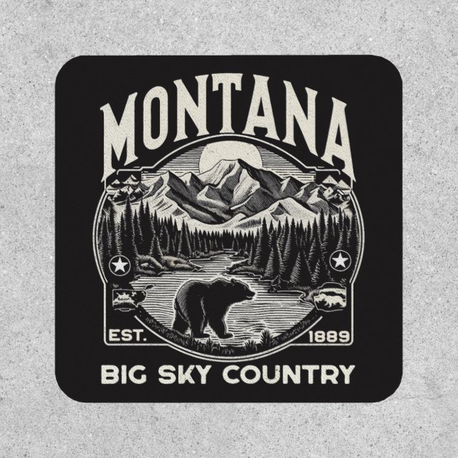 Vintage Montana Big Sky Country Patch (Front)