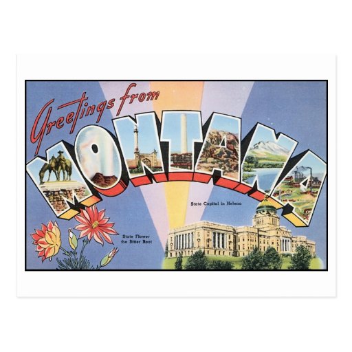 Vintage Montana Postcard | Zazzle