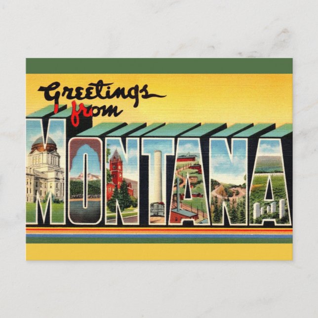 Vintage Montana Postcard (Front)