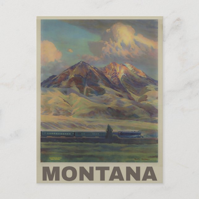 Vintage Montana Travel Postcard (Front)