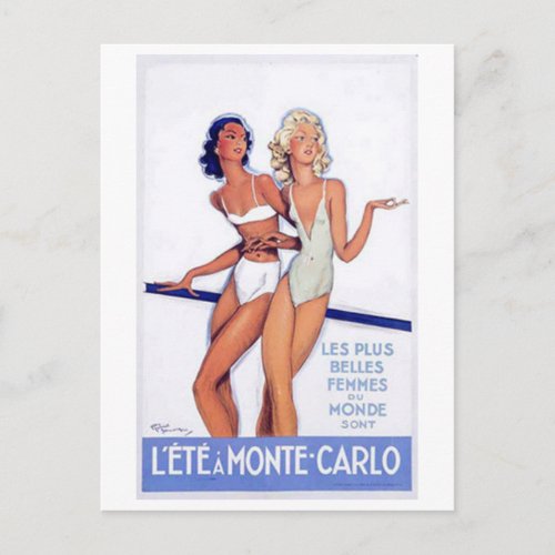 Vintage Monte Carlo Monaco _ Postcard