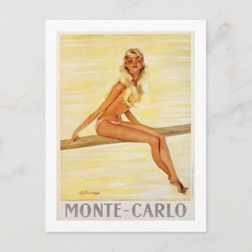 Vintage Monte Carlo Monaco _ Postcard