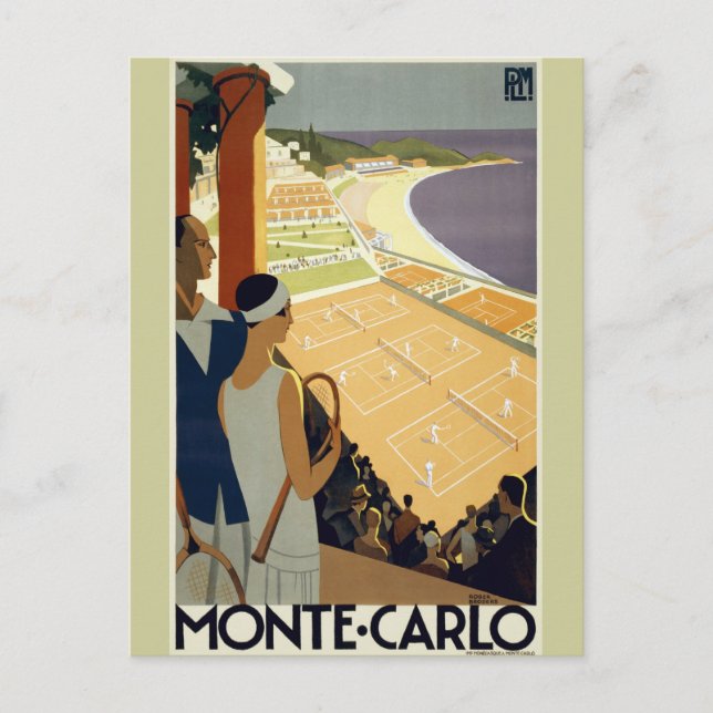 Vintage Monte Carlo Monaco Travel Postcard (Front)