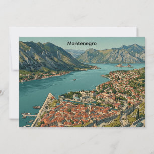 Vintage Montenegro Kotor Bay & Old Town Cruise Invitation