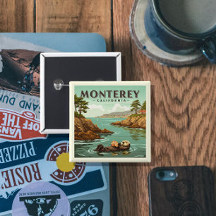 Vintage Monterey California Button