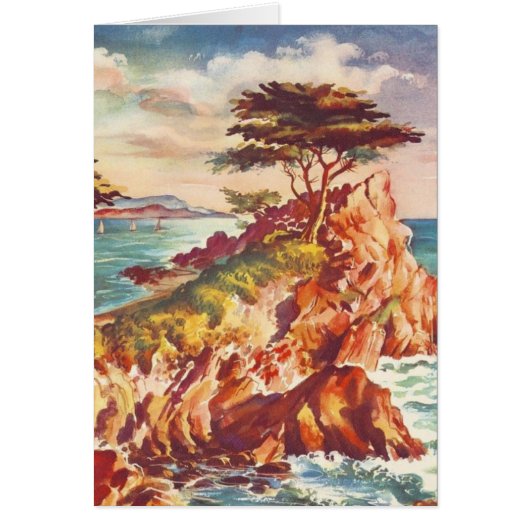 Vintage Monterey Coastline Californian Tourism USA (Front)