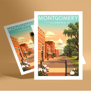 Vintage Montgomery Alabama Postcard
