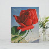 Vintage Montreux Red Rose Switzerland Geneva Lake (Standing Front)