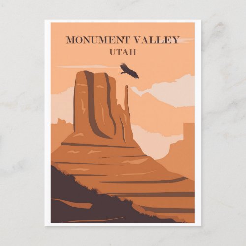 Vintage Monument Valley Utah Travel Postcard