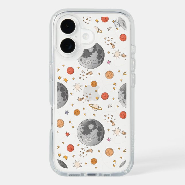 Vintage Moon and Solar System Speck Case (Front)