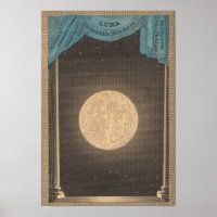 antique moon illustration