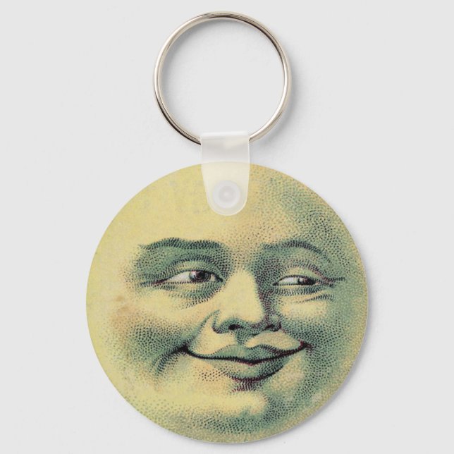 Vintage Moon Keychain (Front)