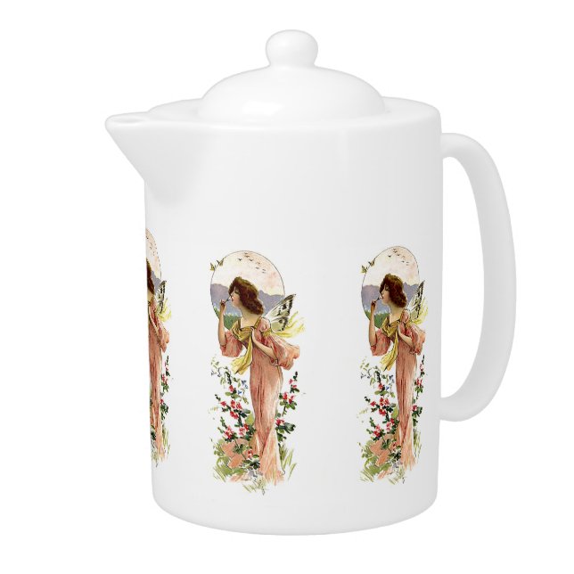 Vintage Moonlight Fairy Teapot (Right)