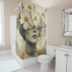 Vintage Moonlit - Boho Vintage Elegance Shower Curtain