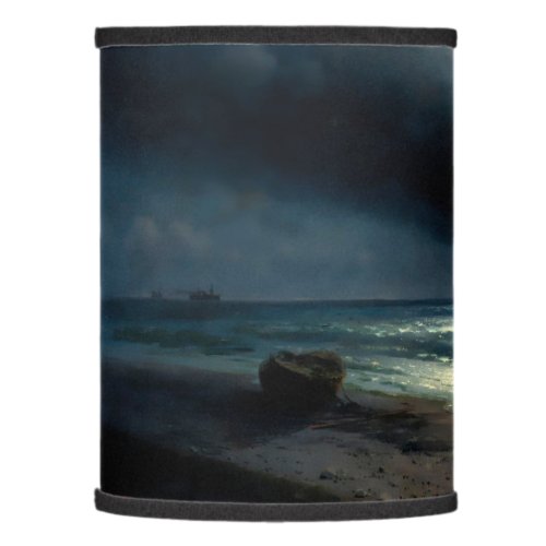 Vintage Moonlit Night Seascape Lamp Shade