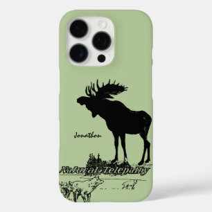 Vintage Moose and Wolf Wildlife -Choose Case Color