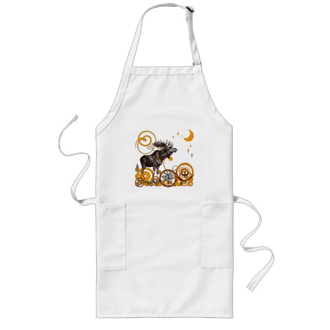 Vintage Moose Apron (Front)