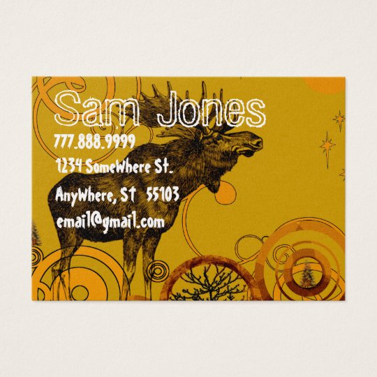 Vintage Moose Business Card