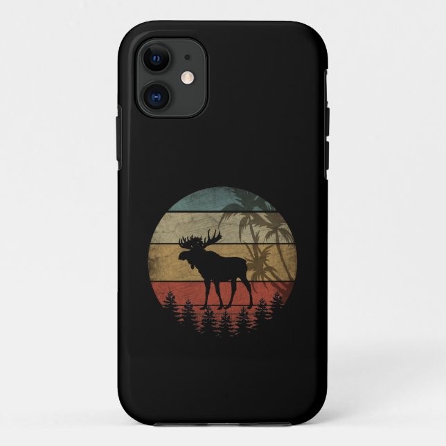 VINTAGE MOOSE Case-Mate iPhone CASE (Back)