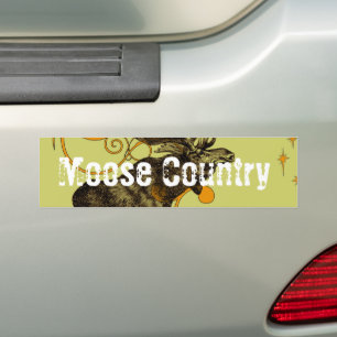 Vintage Moose Gifts Bumper Sticker
