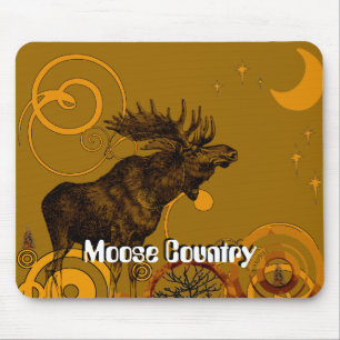 Vintage Moose Gifts Mouse Pad