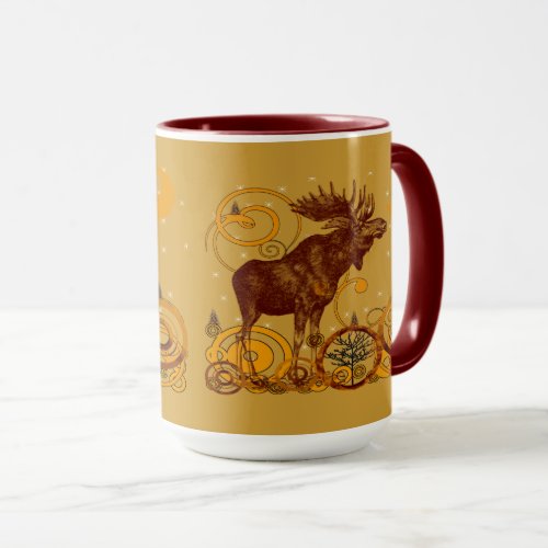 Vintage Moose Gifts Mug