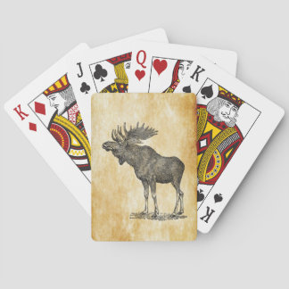 Vintage Moose Playing Cards