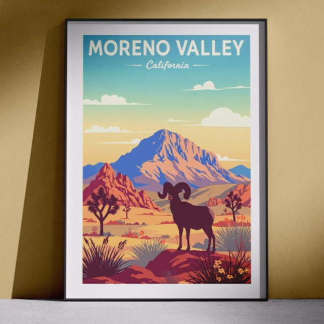 Vintage Moreno Valley California Poster (Creator Uploaded)