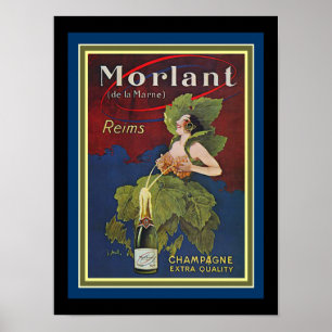 Vintage Morlant Champagne Ad 12 x 16 Poster