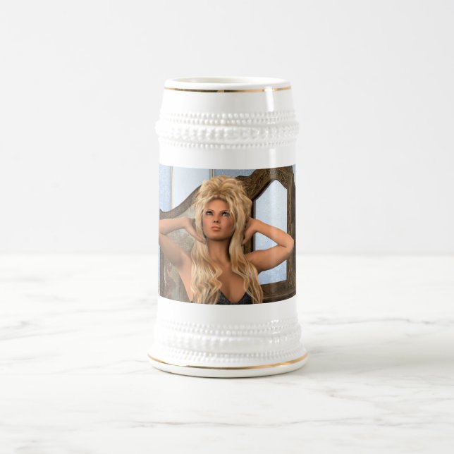 Vintage Morning Beer Stein (Center)