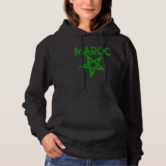 Vintage Morocco  I Love Morocco Map Morocco Soccer Hoodie