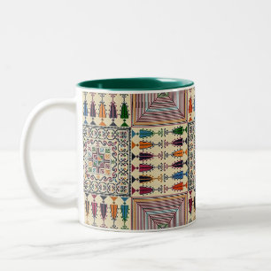  Vintage Morocco Pattern Two-Tone Coffee Mug