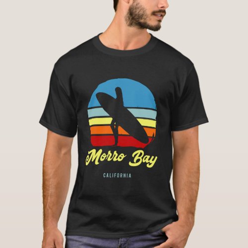 Vintage Morro Bay California Surf Hoodie T_Shirt