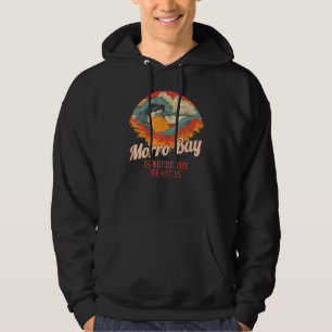 Vintage Morro Bay Is Where The Heart Is I Love Mor Hoodie
