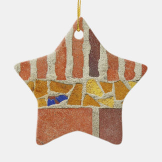 Vintage Mosaic Ceramic Ornament