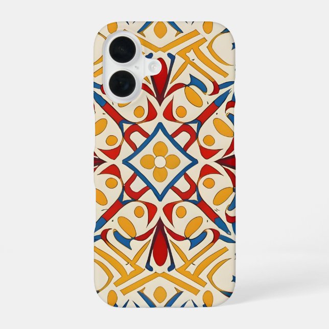 vintage mosaic, Mandala Pattern iPhone Case (Back)
