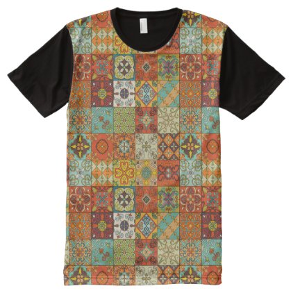 Vintage mosaic talavera ornament All-Over-Print T-Shirt