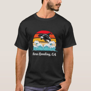 Vintage Moss Landing CA Distressed Orca Killer Wha T-Shirt