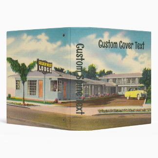 Vintage Motel, Golden West Lodge Hotel with Palms 3 Ring Binder