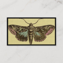 Vintage Moth Customizable Business Card
