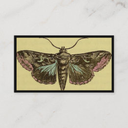 Vintage Moth Customizable Business Card
