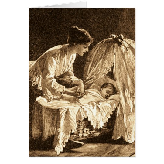 Vintage Mother and Baby Card